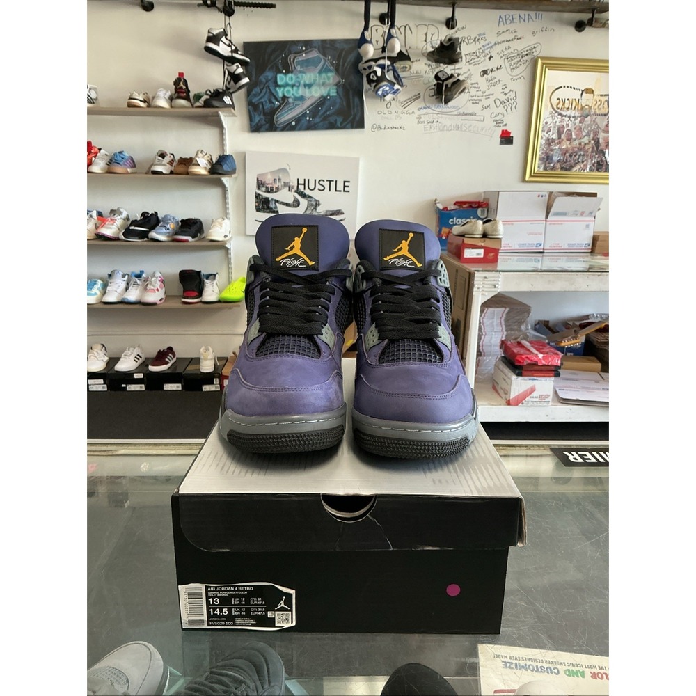 Air Jordan 4 Retro Lakers FV5029-500 Men Size 13 Used